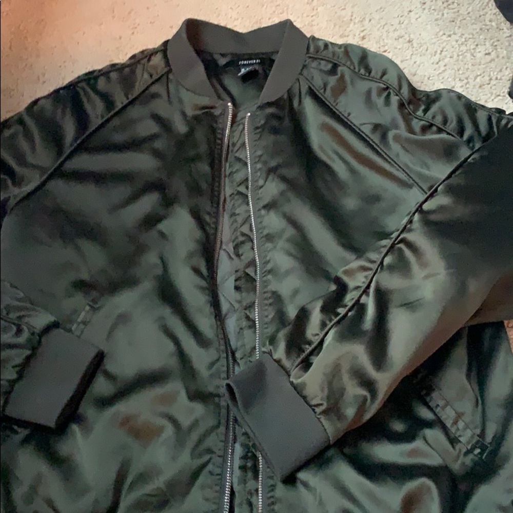 Green Bomber Jacket